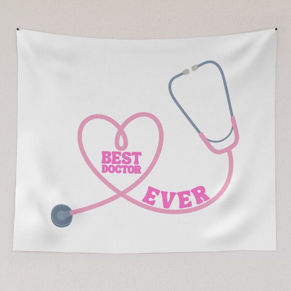 Item preview, Best Doctor Ever - Cute Pink Typography Medical Professional Gift designed and sold by Sparkledust Creations.