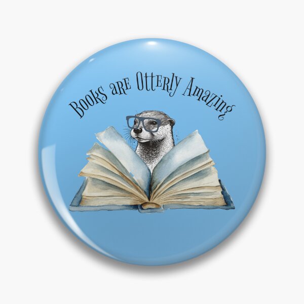 Item preview, Books are Otterly Amazing Funny Bookworm designed and sold by Sachie's Studio.