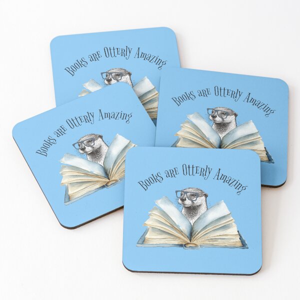 Item preview, Books are Otterly Amazing Funny Bookworm designed and sold by Sachie's Studio.