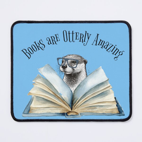 Item preview, Books are Otterly Amazing Funny Bookworm designed and sold by Sachie's Studio.