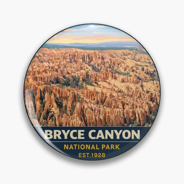 Item preview, Bryce Canyon National Park Utah Retro Badge designed and sold by Gideon Emmerich.