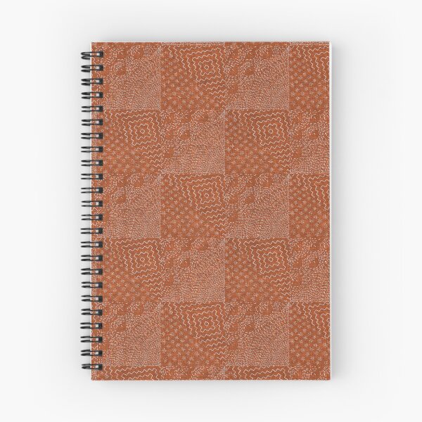 Item preview, Terracotta Brick Stitch Japanese Visible Mended Fabric Print  designed and sold by LoveAlways-AEP.