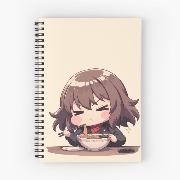 Item preview, Maho Nishizumi Girls Und Panzer Serious Chibi Ramen Pause designed and sold by mildaclairmo.
