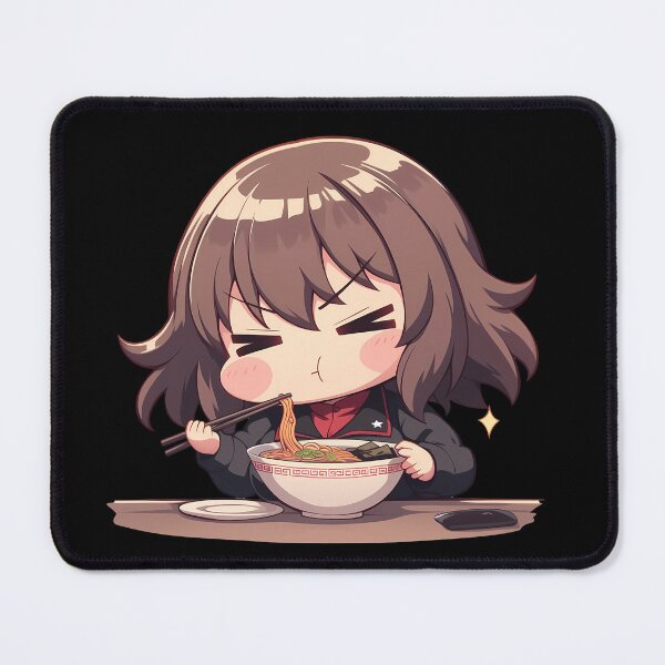 Item preview, Maho Nishizumi Girls Und Panzer Serious Chibi Ramen Pause designed and sold by mildaclairmo.