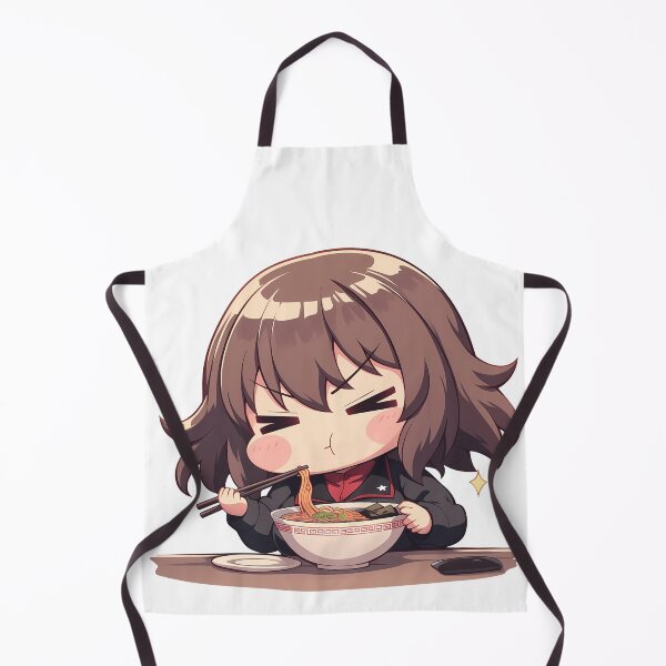 Item preview, Maho Nishizumi Girls Und Panzer Serious Chibi Ramen Pause designed and sold by mildaclairmo.