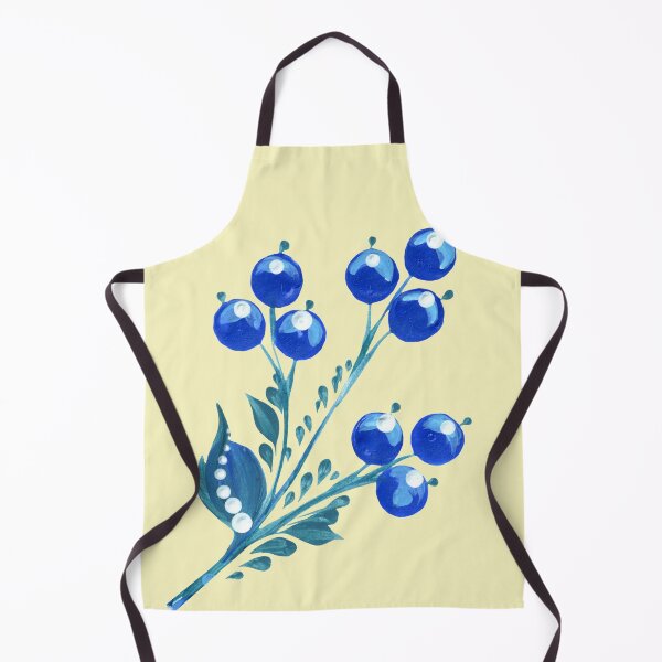 Item preview, Blue berries Ukraine art, Petrykivka style, author's drawing, bouquet berries designed and sold by Sunflower-7.