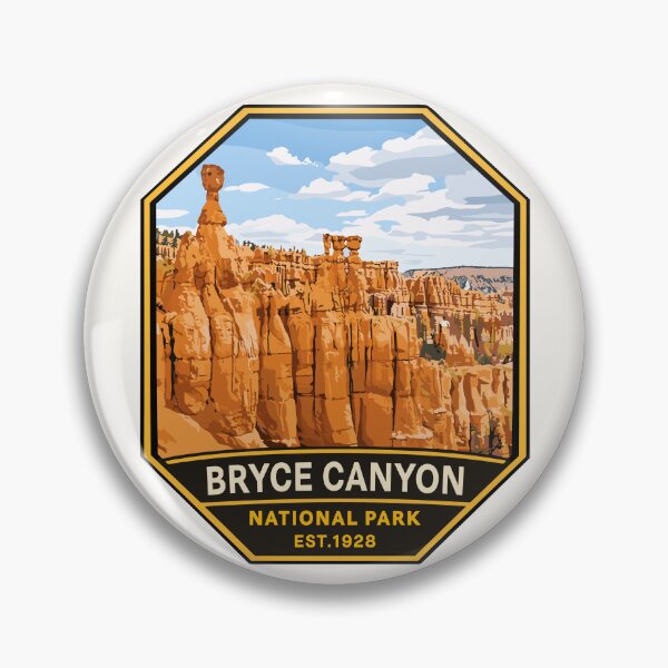 Item preview, Bryce Canyon National Park Utah Retro Badge designed and sold by Gideon Emmerich.