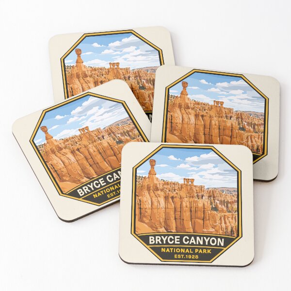 Item preview, Bryce Canyon National Park Utah Retro Badge designed and sold by Gideon Emmerich.