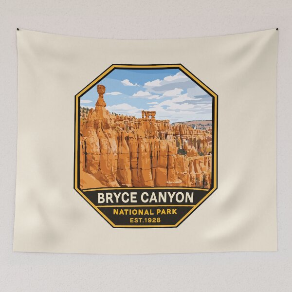 Item preview, Bryce Canyon National Park Utah Retro Badge designed and sold by Gideon Emmerich.