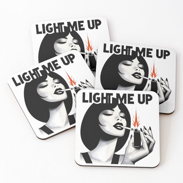 Item preview, Seductive Retro Woman with Lighter and Cigarette Art. designed and sold by Spark2Seduction.