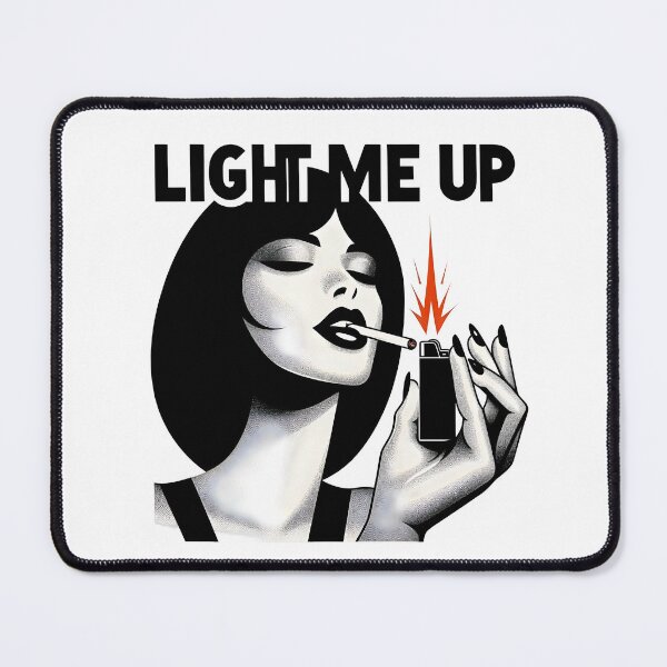 Item preview, Seductive Retro Woman with Lighter and Cigarette Art. designed and sold by Spark2Seduction.