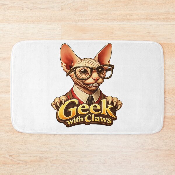 Item preview, Geek With Claws designed and sold by Cats and Other Things.