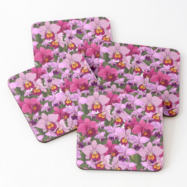 Item preview, Exotic Orchid Garden – Vibrant Venezuelan Cattleya Floral Pattern designed and sold by VibranPalette.