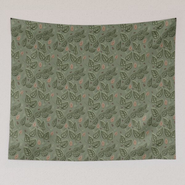 Item preview, Green Monstera adansonii wallpaper  designed and sold by Nicofiish.