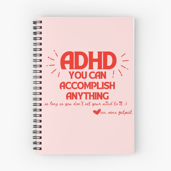 Item preview, ADHD You Can Accomplish Anything • Funny Neurodivergent Demotivational Motivational Quote designed and sold by Xena Zeit-Geist.