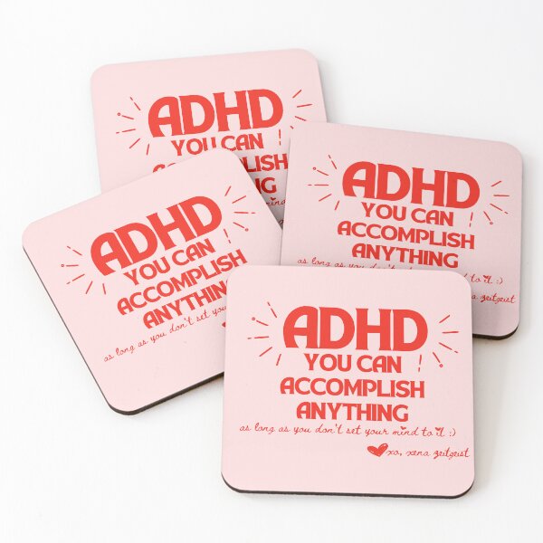 Item preview, ADHD You Can Accomplish Anything • Funny Neurodivergent Demotivational Motivational Quote designed and sold by Xena Zeit-Geist.