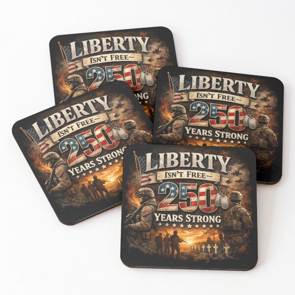Item preview, Liberty Isn’t Free – Semi Quincentennial 250 Years Strong Patriotic Military Freedom Design designed and sold by MindfullyCreated.