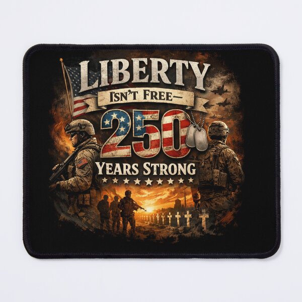 Item preview, Liberty Isn’t Free – Semi Quincentennial 250 Years Strong Patriotic Military Freedom Design designed and sold by MindfullyCreated.
