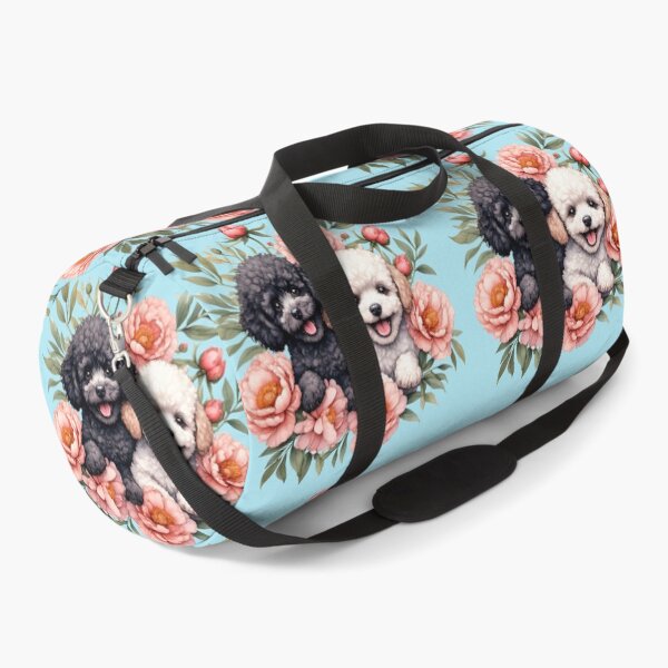 Item preview, Poodle puppies among peony flowers. designed and sold by Natalia-Vlad.
