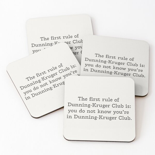 Item preview, The first rule of Dunning-Kruger Club - Critical Thinking - Fight Club designed and sold by EvergreenRevolt.