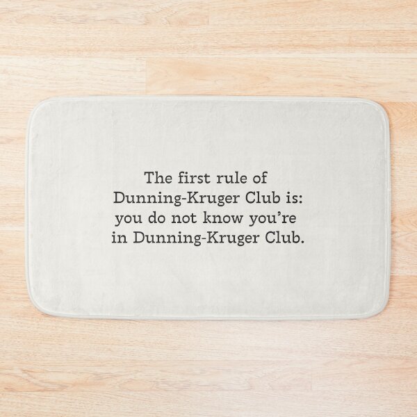 Item preview, The first rule of Dunning-Kruger Club - Critical Thinking - Fight Club designed and sold by EvergreenRevolt.