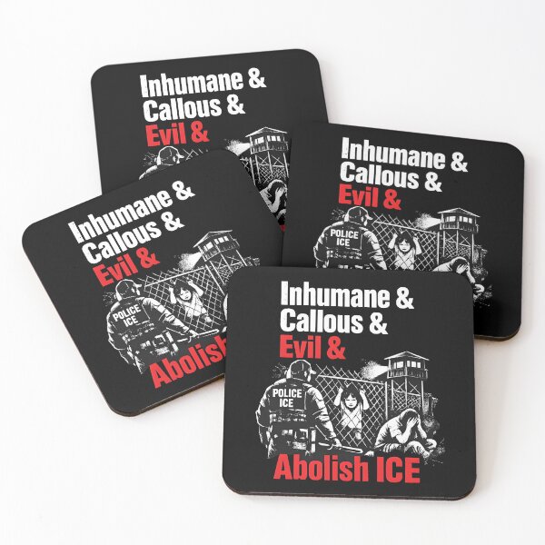 Item preview, Abolish ICE Inhumane & Callous & Evil & Abolish ICE   designed and sold by Uglyandcute.