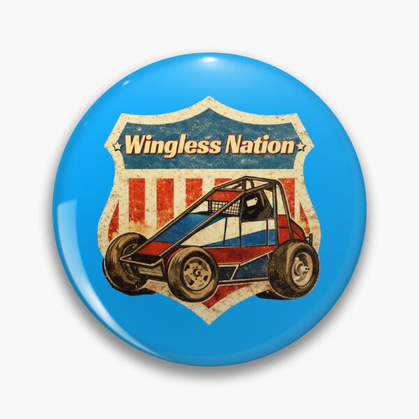 Artikelvorschau, Wingless Nation – Sprint-Car-Racing-Kunstwerk entworfen und verkauft von MACodDesigns.