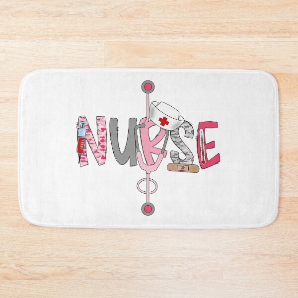 Item preview, Cute Nurse Graphic – Stethoscope, Hat & Medical Elements | Nursing Gift Design designed and sold by truongloc246.