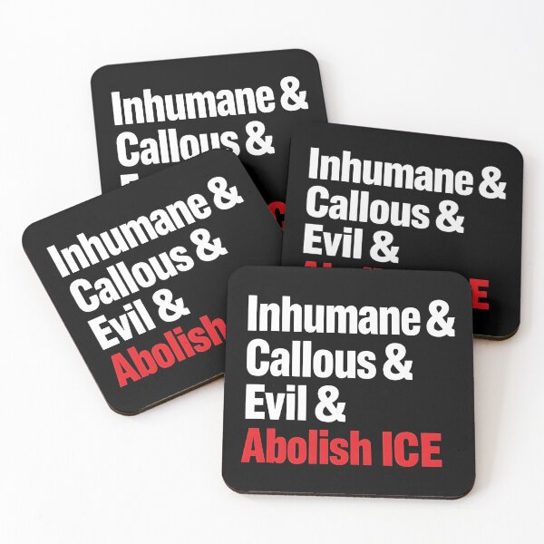 Item preview, Abolish ICE Inhumane & Callous & Evil & Abolish ICE   designed and sold by Uglyandcute.