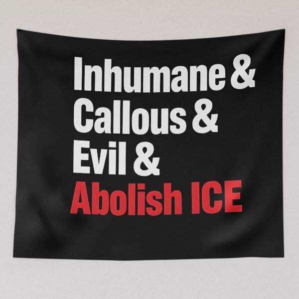 Item preview, Abolish ICE Inhumane & Callous & Evil & Abolish ICE   designed and sold by Uglyandcute.