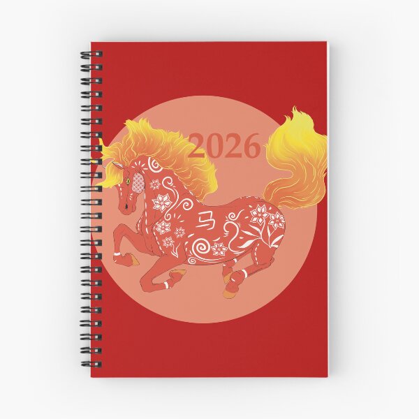 Item preview, Year of the Fire Horse 2026 designed and sold by MonstrouslyCute.