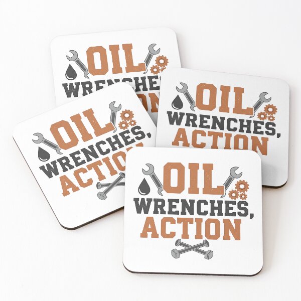 Item preview, Oil, Wrenches, Action – Funny Mechanic Shirt for Car Technicians designed and sold by Muzgle.