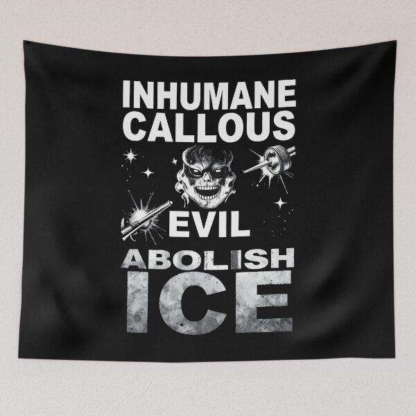 Item preview, Abolish ICE Inhumane & Callous & Evil & Abolish ICE   designed and sold by Uglyandcute.