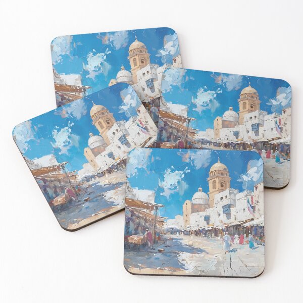 Item preview, Impressionist painting of Sousse designed and sold by Karabooki.