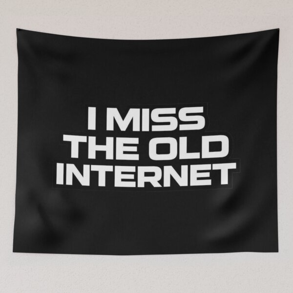 Item preview, I Miss The Old Internet – Minimalist Typography Nostalgia Design designed and sold by wanado.
