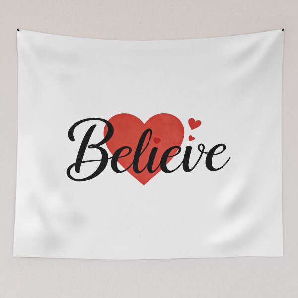 Item preview, Believe Heart Design – Inspirational Love Quote Art designed and sold by truongloc246.