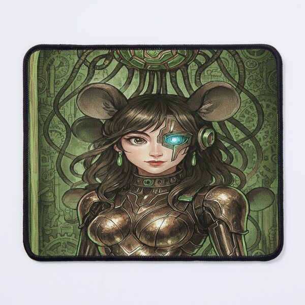 Item preview, Wooden Cybernetic Mouse Maiden designed and sold by Ecosetereos.