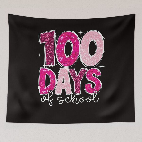 Item preview, Glitter 100 Days of School, Happy 100 Days of School, School Teacher 100 Days, Glitter Teacher designed and sold by DesignDenDo ⭐⭐⭐⭐⭐.
