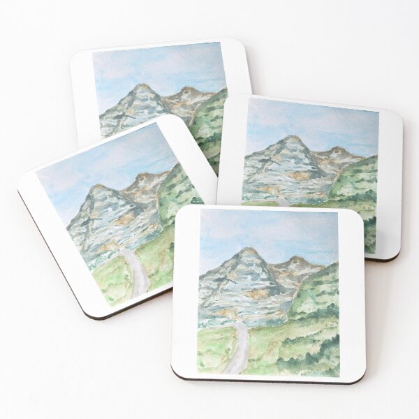 Item preview, Walking in the Alps, Handmade Watercolor Painting | SqueakySketches designed and sold by SqueakySketches.