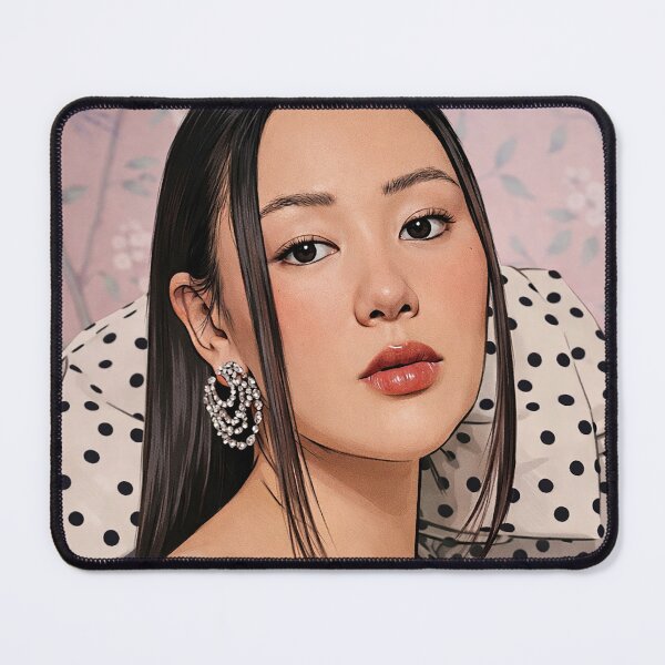 Item preview, Yerin Ha Bridgerton polka dot dress (fan art) designed and sold by PopCultureAndStuff.