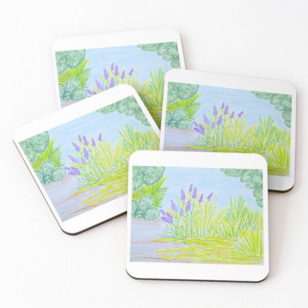 Item preview, Illustration of Purple Flowers designed and sold by SqueakySketches.