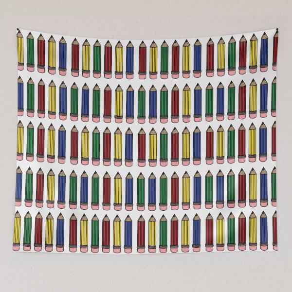 Item preview, Cartoon Classroom  Pencils in Red, Blue, Green and Yellow designed and sold by MakerOfPaper.