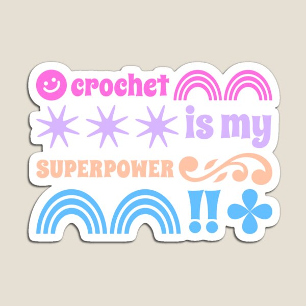 Aperçu de l'œuvre Le crochet est mon super-pouvoir ! créée et vendue par CFGTees.