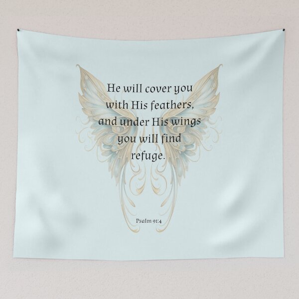 Item preview, He Will Cover You With His Feathers Christian designed and sold by Sachie's Studio.
