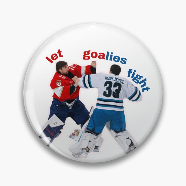 Item preview, Nedeljkovic vs. Bobrovsky - Let Goalies Fight designed and sold by pin3tree603.