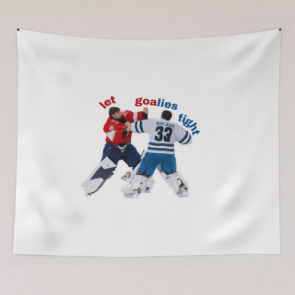 Item preview, Nedeljkovic vs. Bobrovsky - Let Goalies Fight designed and sold by pin3tree603.