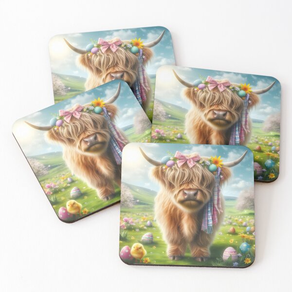 Item preview, Easter Highland Cow designed and sold by DT creations.