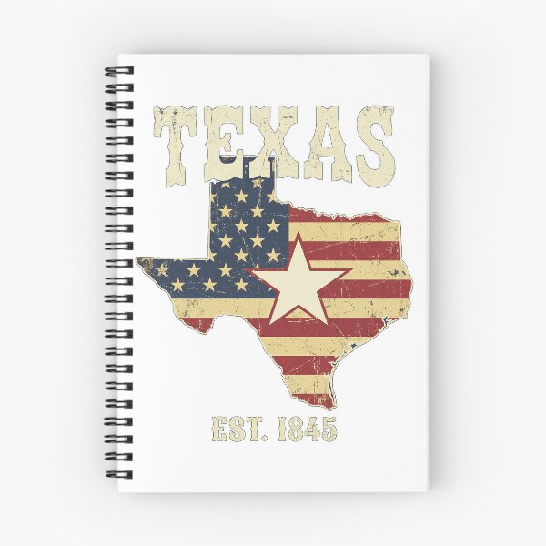 Aperçu de l'œuvre Drapeau américain vintage du Texas (est. 1845) - État de l'Étoile Solitaire créée et vendue par Maxbevier.