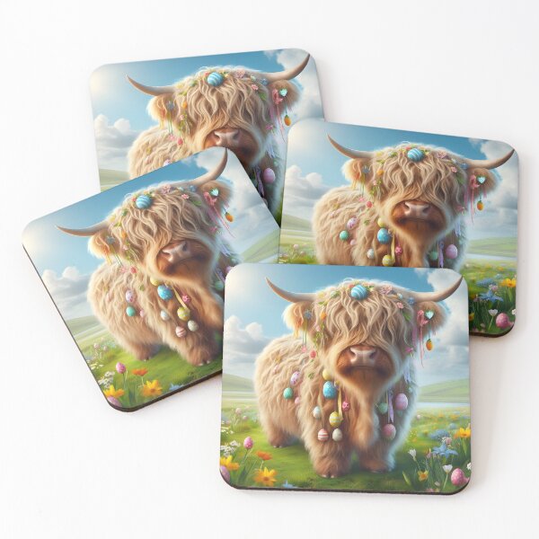 Item preview, Easter Highland Cow designed and sold by DT creations.