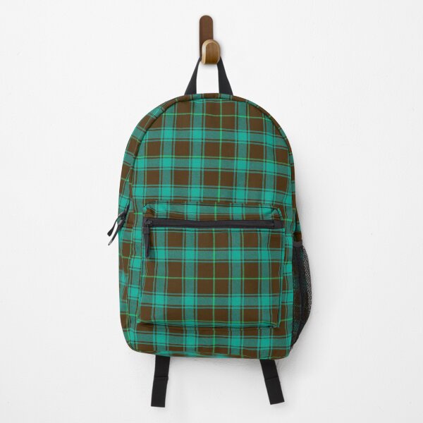 Item preview, Syan green and dark bronze tartan patterned designed and sold by Burberts.